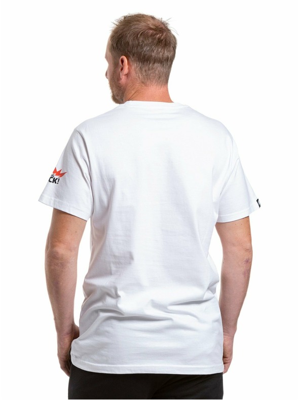 Meatfly Meatfly мъжка тениска Big Shock 8Bit White | Бяла | Размер