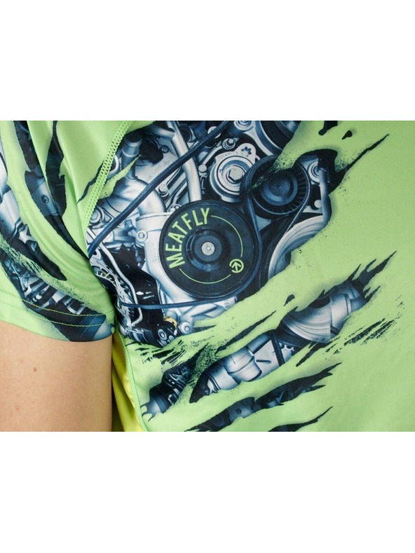 Meatfly Meatfly функционална тениска Reaper A - Lime green | Зелена | Размер