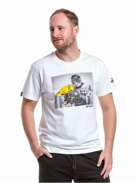 Meatfly Meatfly мъжка тениска Big Shock Kiss White | Бяла | Размер