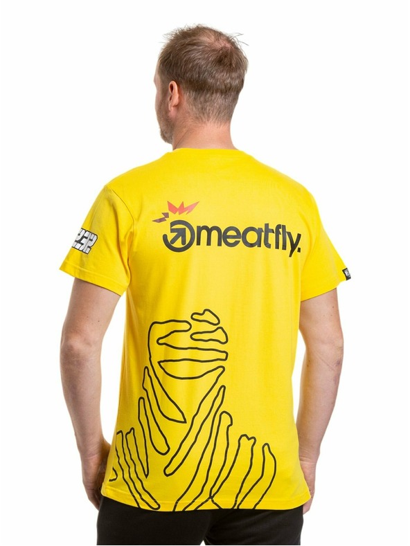 Meatfly Meatfly мъжка тениска Dakar Yellow | Жълта | Размер