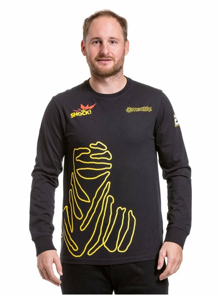 Meatfly Meatfly мъжка тениска с дълъг ръкав Dakar Beduin Black | Черна | Размер