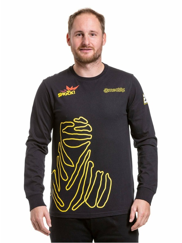 Meatfly Meatfly мъжка тениска с дълъг ръкав Dakar Beduin Black | Черна | Размер