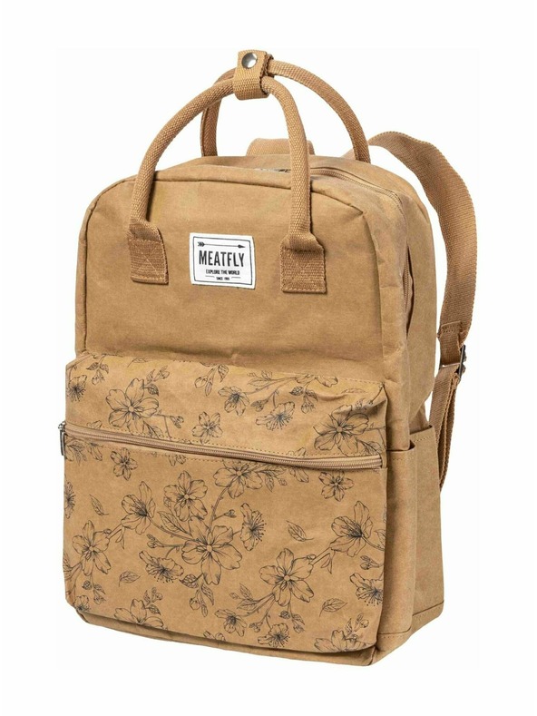 Meatfly Meatfly хартиена раница Cheery Blossom Brown 18 L