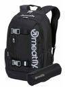 Meatfly Meatfly раница Basejumper Black 22 L + МОЛИВНИК БЕЗПЛАТНО | Черна | Обем 22 L