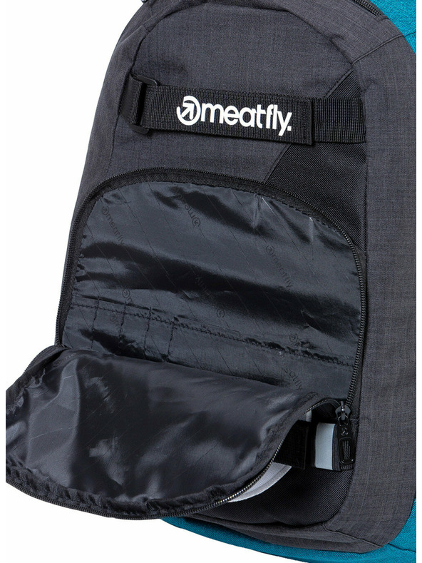 Meatfly Meatfly раница Exile Petrol Heather/Charcoal Heather 24 L + МОЛИВНИК БЕЗПЛАТНО | Синя | Обем 24 L