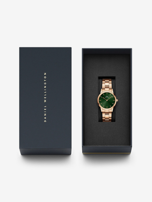 Daniel Wellington Дамски часовник в розово-златист цвят Daniel Wellington Iconic Emerald