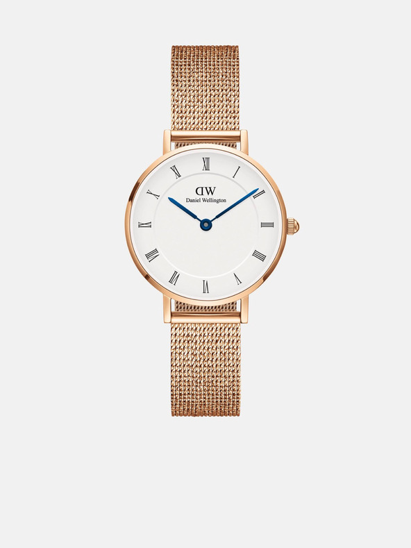 Daniel Wellington Розово-златни дамски часовник Daniel Wellington mesh Petite Melrose