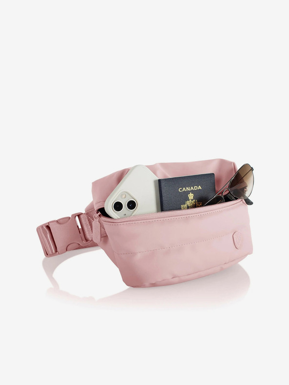 Heys Розова дамска чанта за кръста Heys Puffer Mini Waist Bag Rose