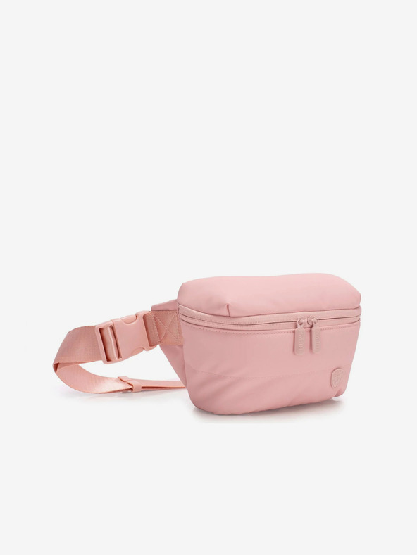 Heys Розова дамска чанта за кръста Heys Puffer Mini Waist Bag Rose