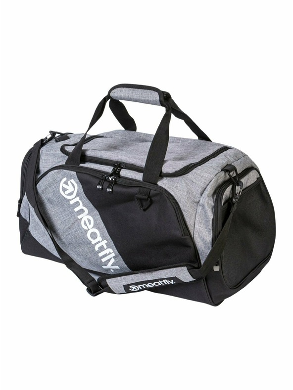 Meatfly Meatfly пътна чанта Rocky Black/Grey | Черна | Обем 30 L