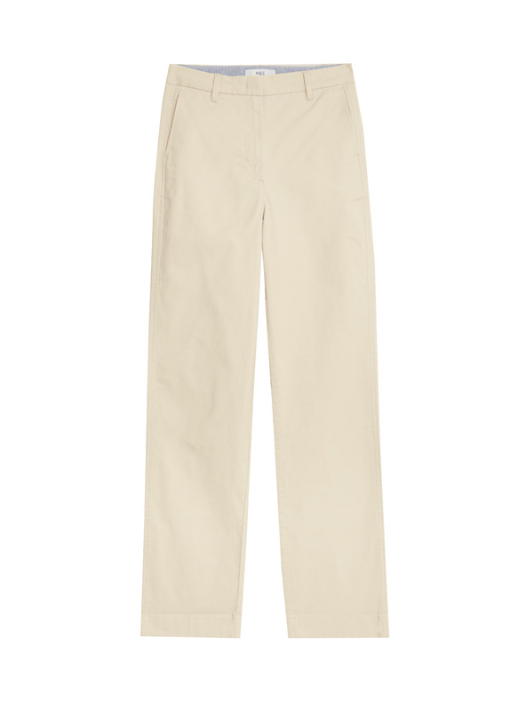 Marks & Spencer Прави chino панталони Marks & Spencer бежов