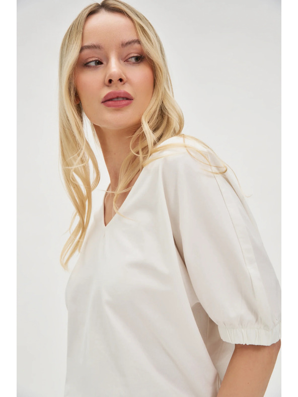 Moodo Дамска бяла тениска Moodo