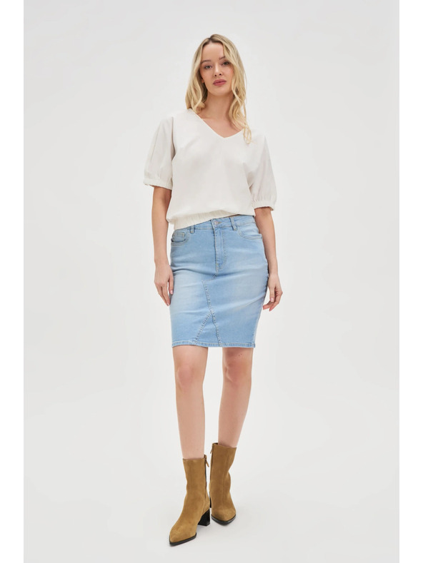 Moodo Дамска бяла тениска Moodo