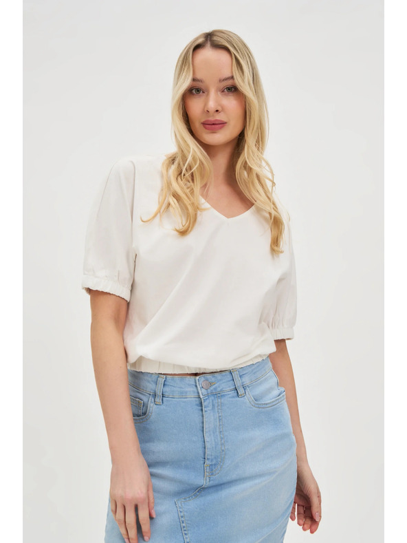 Moodo Дамска бяла тениска Moodo