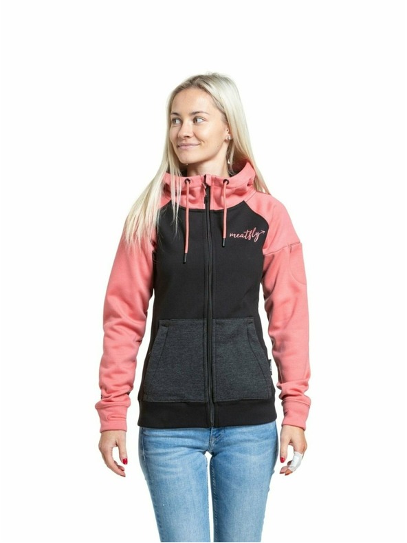 Meatfly Meatfly дамски технически суитшърт Alisha Coral / Black