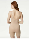 Marks & Spencer Оформящо силно стегнато боди с технология Define™ Marks & Spencer бежово