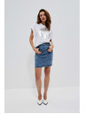 Moodo Дамска синя дънкова пола Moodo