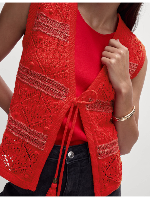 Marks & Spencer Стеснена текстурирана скъсена жилетка Marks & Spencer