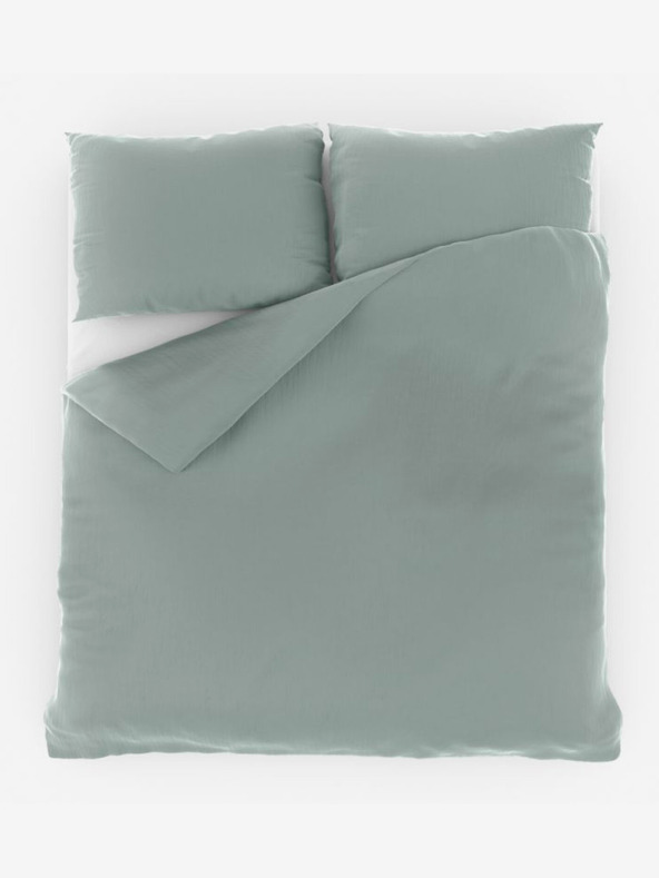 Kvalitex Френско муселиново спално бельо 200x200, 70x90cm светлозелено Kvalitex