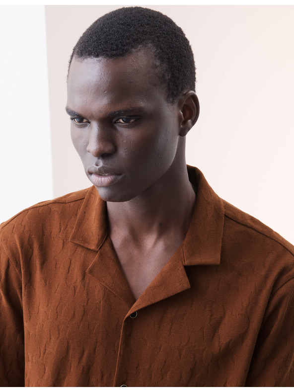 Marks & Spencer Текстурирана риза от чист памук Marks & Spencer