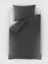 Kvalitex Муселиново спално бельо 140x200, 70x90cm тъмно сиво Kvalitex