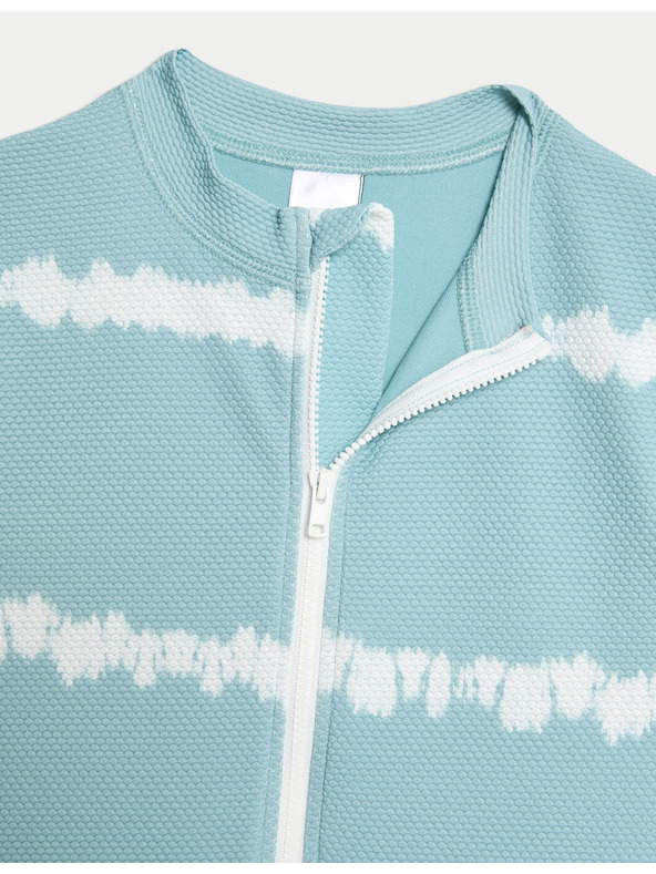 Marks & Spencer Раирани бански с вграден цип (6-16 години) Marks & Spencer зелено