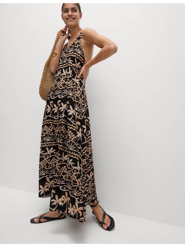 Marks & Spencer Плажни рокли с V-образно деколте и принт, от чист памук Marks & Spencer