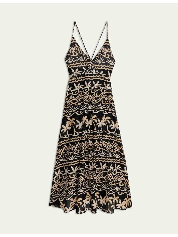 Marks & Spencer Плажни рокли с V-образно деколте и принт, от чист памук Marks & Spencer