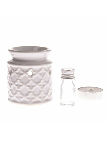 Casa de Engel Керамична арома лампа + масло, свещ, прясно изпрано бельо, 0/96