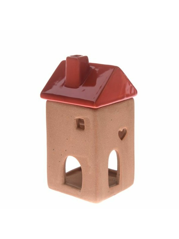 Casa de Engel Керамична арома лампа - къщичка, червена, 0/60