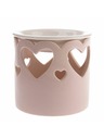 Casa de Engel Порцеланова арома лампа със сърчица, светло розова, 1/36