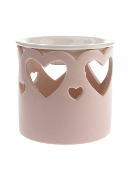 Casa de Engel Порцеланова арома лампа със сърчица, светло розова, 1/36
