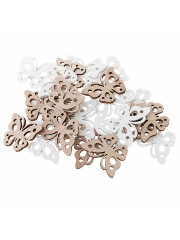 Casa de Engel Дървена пеперуда - комплект 24бр, 12/144