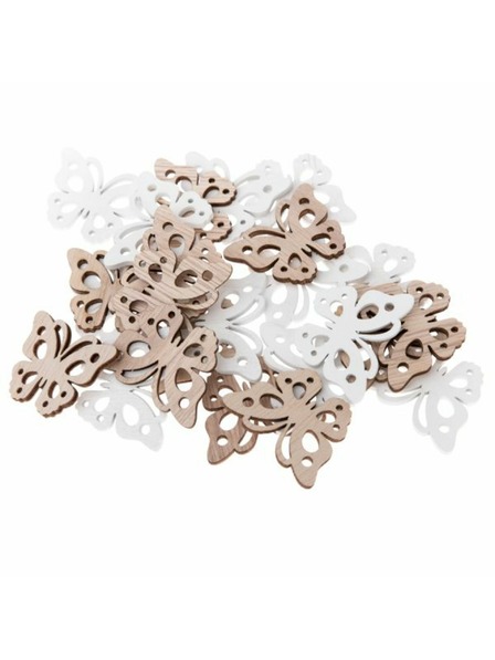 Casa de Engel Дървена пеперуда - комплект 24бр, 12/144