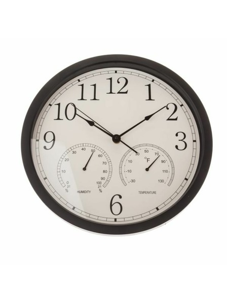 Casa de Engel Стенен часовник с термометър и влагомер - 35см, 1/12