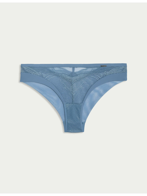 Marks & Spencer Бразилски бикини Kyoto с дантела Marks & Spencer в синьо