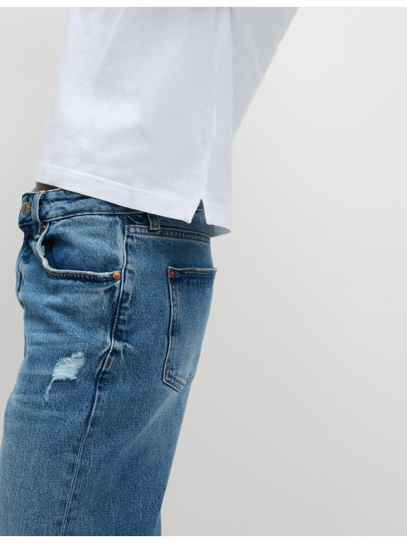 Marks & Spencer Тениска с правоъгълен крой от чист памук Marks & Spencer бяла