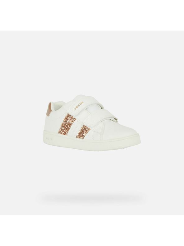 Geox Бели маратонки Geox Eclyper за момичета