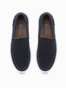 Ombre Clothing Тъмносини мъжки велурени slip-on обувки Ombre Clothing