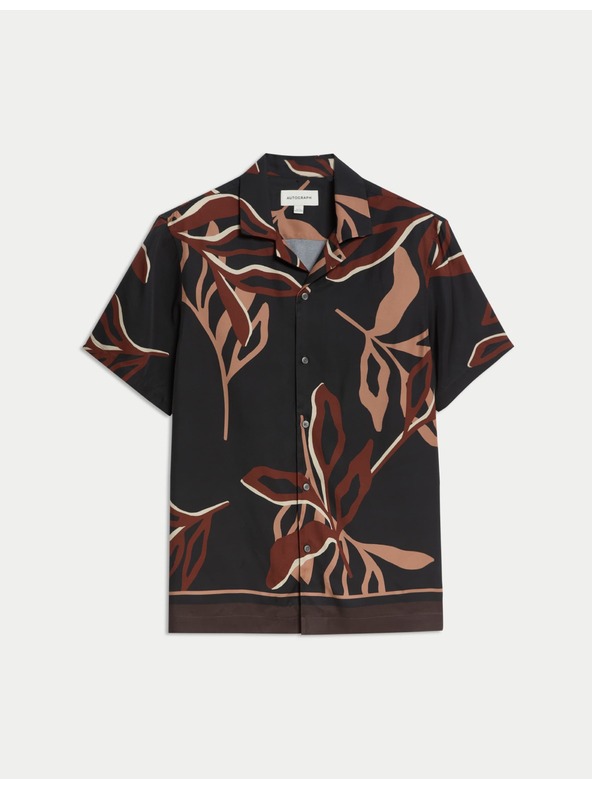 Marks & Spencer Риза с флорални мотиви, стандартен крой Marks & Spencer