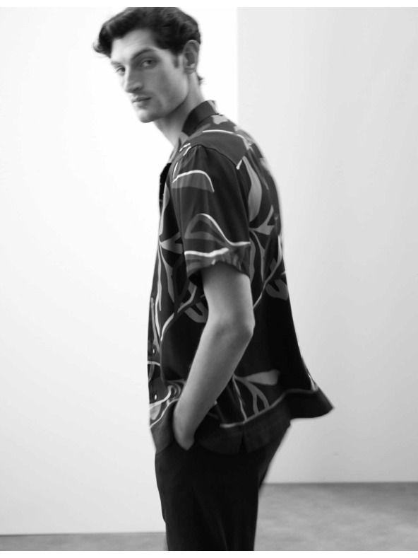 Marks & Spencer Риза с флорални мотиви, стандартен крой Marks & Spencer