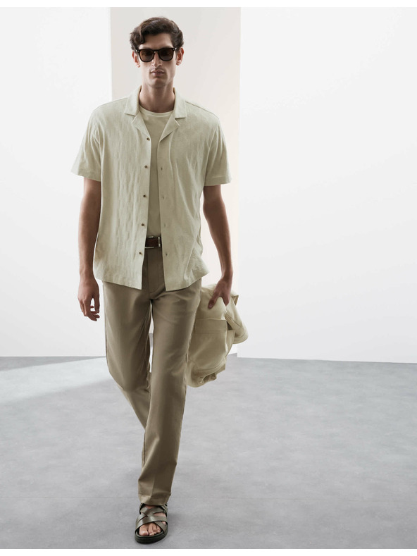 Marks & Spencer Текстурирана риза от чист памук Marks & Spencer