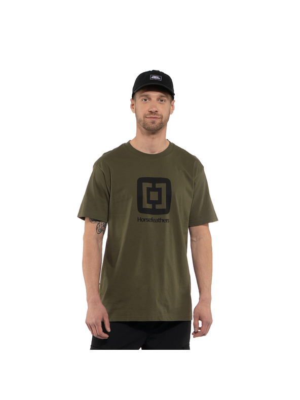 Horsefeathers Тениска Fair в зелено HORSEFEATHERS