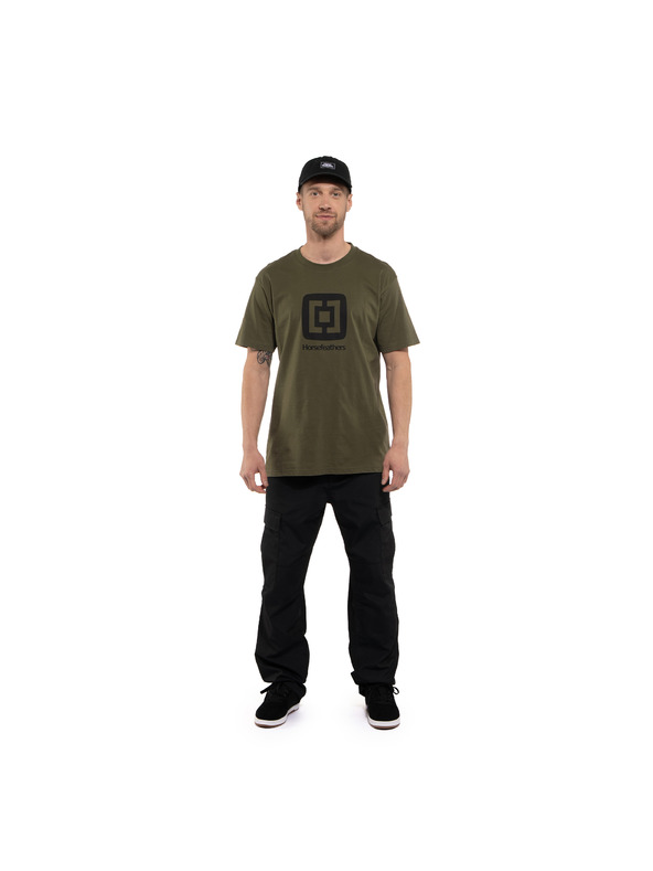 Horsefeathers Тениска Fair в зелено HORSEFEATHERS