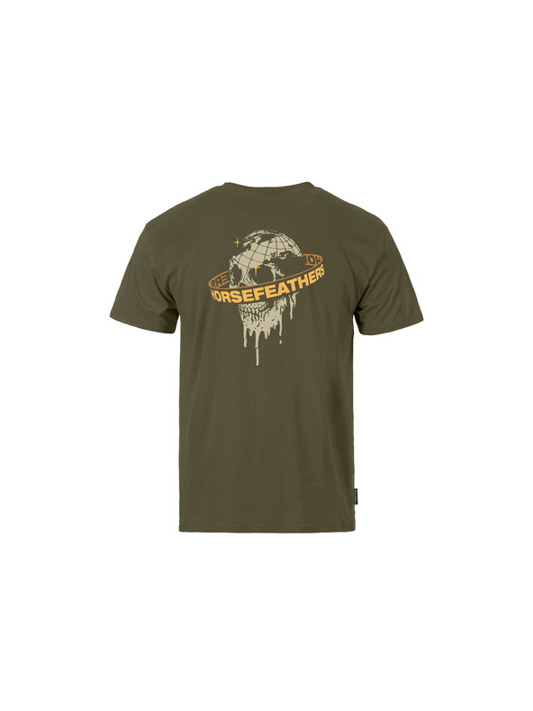 Horsefeathers Тениска Orbit в зелено HORSEFEATHERS