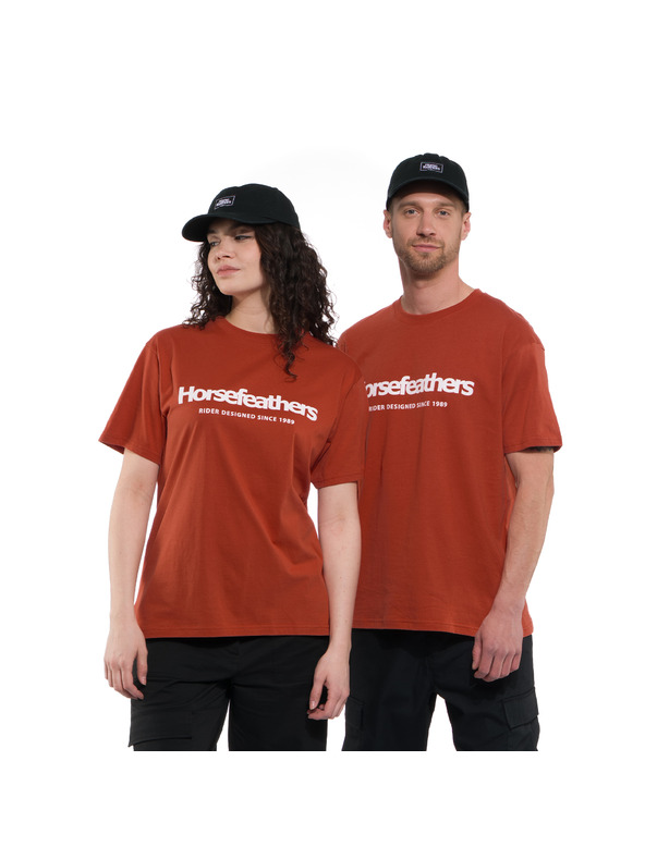 Horsefeathers Тениска Quarter - ginger HORSEFEATHERS