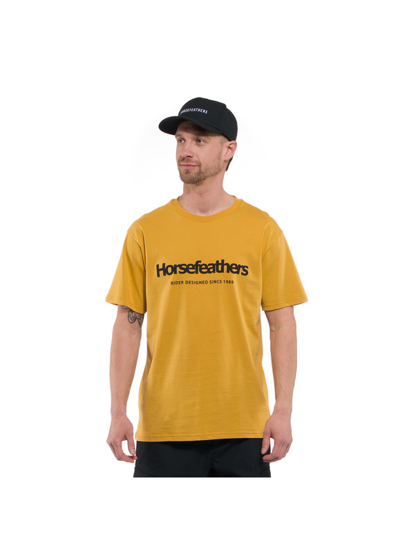 Horsefeathers Тениска Quarter в жълто HORSEFEATHERS