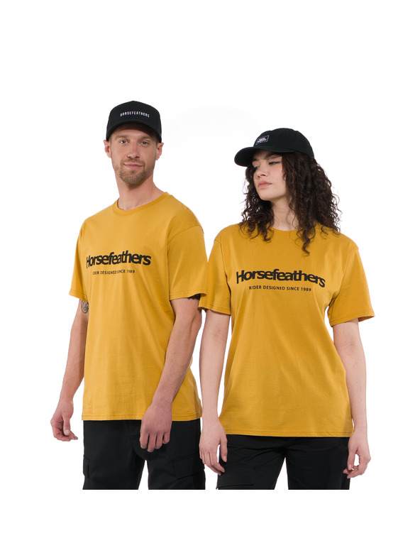 Horsefeathers Тениска Quarter в жълто HORSEFEATHERS