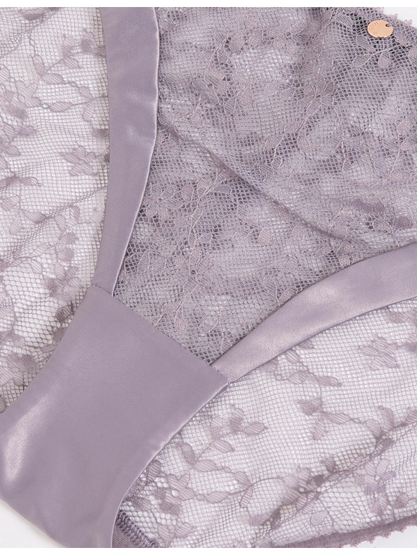 Marks & Spencer Дантелени високи бикини Rosa Marks & Spencer лилаво