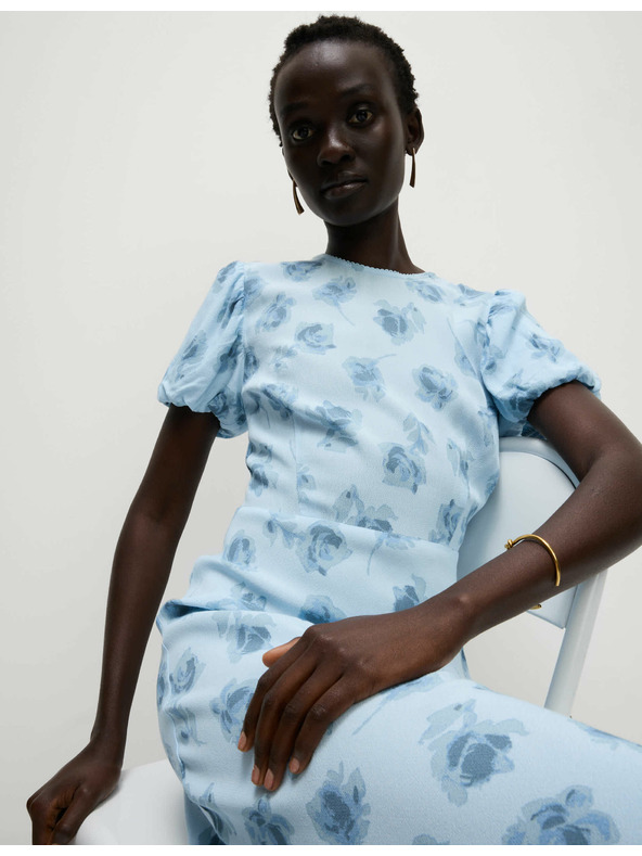 Marks & Spencer Флорални неформални миди рокли Marks & Spencer